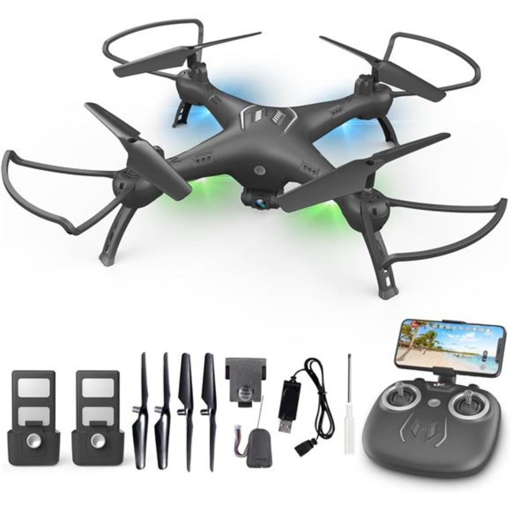 Drones with Camera for Adults/Kids/Beginners - 1080P HD Drones for Adults, 120°